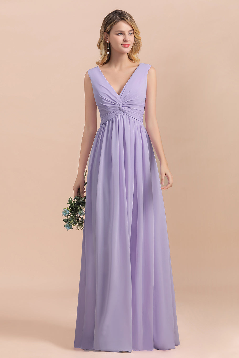 Suchen Sie Lilac Brautjungfernkleider Lang Chiffon online bei babyonlinedress.de. Hochzeitspartykleider Günstig für Sie zur Hochzeit gehen.