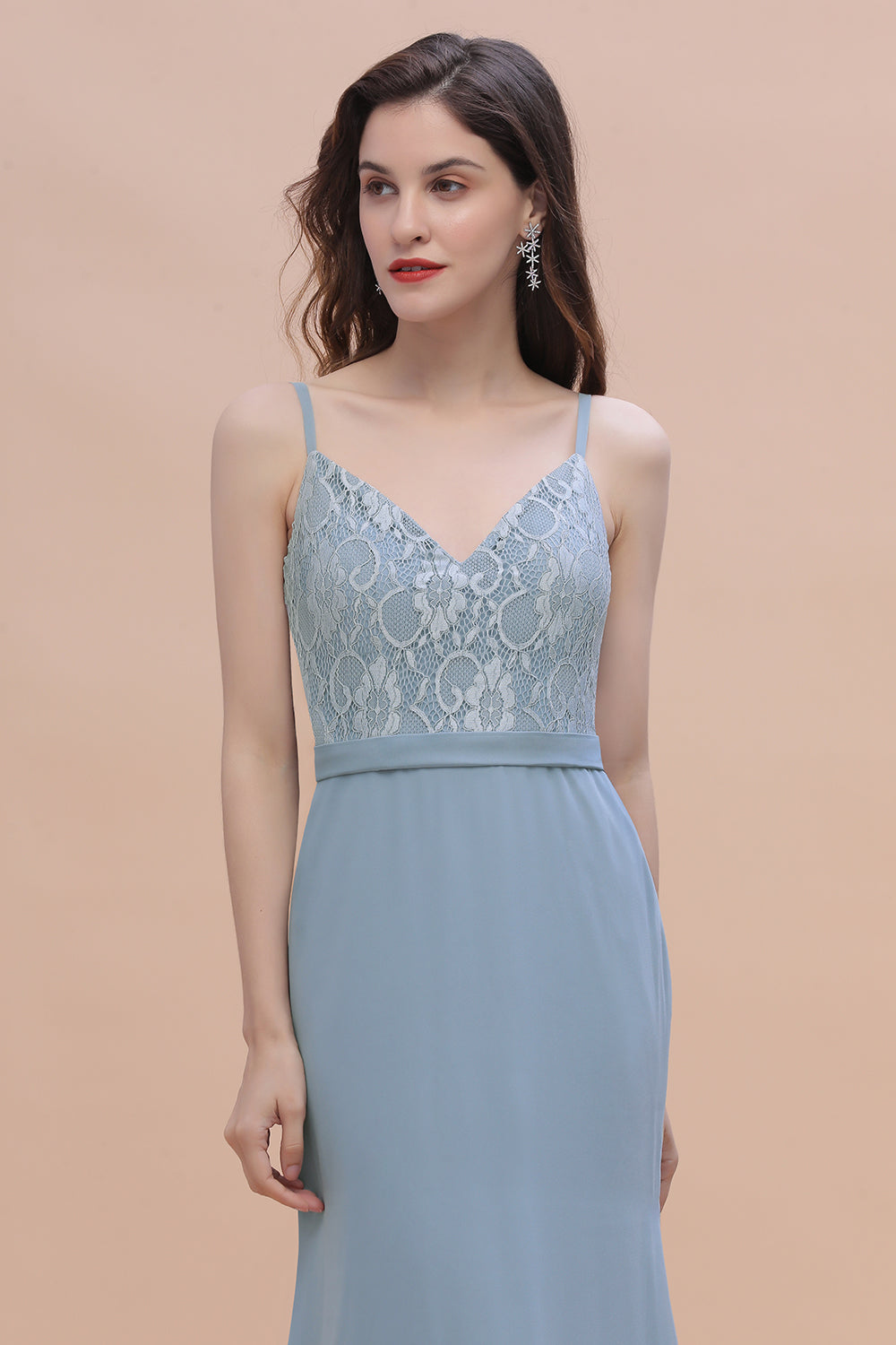 Suchen Sie Steel Blue Brautjungfernkleider Lang Chiffon online bei babyonlinedress.de. Schlichtes Abendkleid für Sie maß geschneidert kaufen.