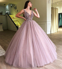 Bmbridal Ärmellos Duchesse/Herzogin Prom Dress Tüll Evening Gowns With Applikation