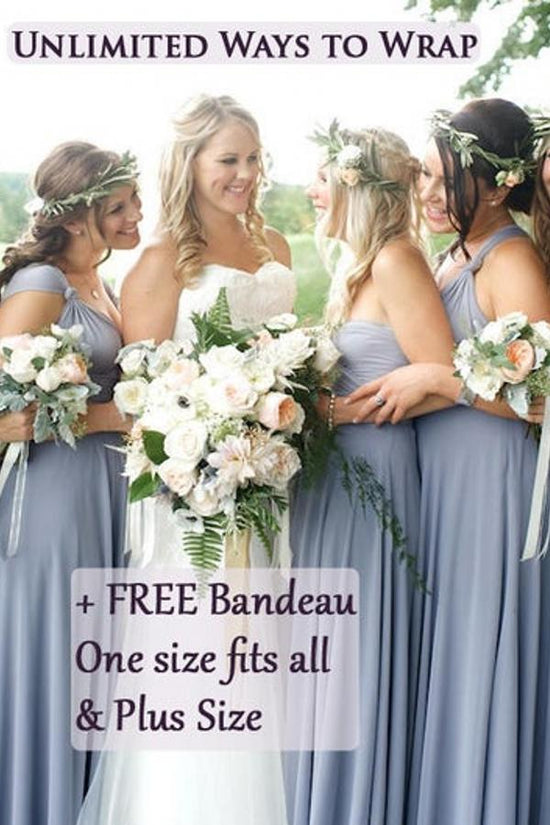 Bestellen Sie Wandelbare Brautjungfernkleider Lang online bei babyonlinedress.de. Brautjungfernkleid Blau Günstig nach maß anfertigen online.