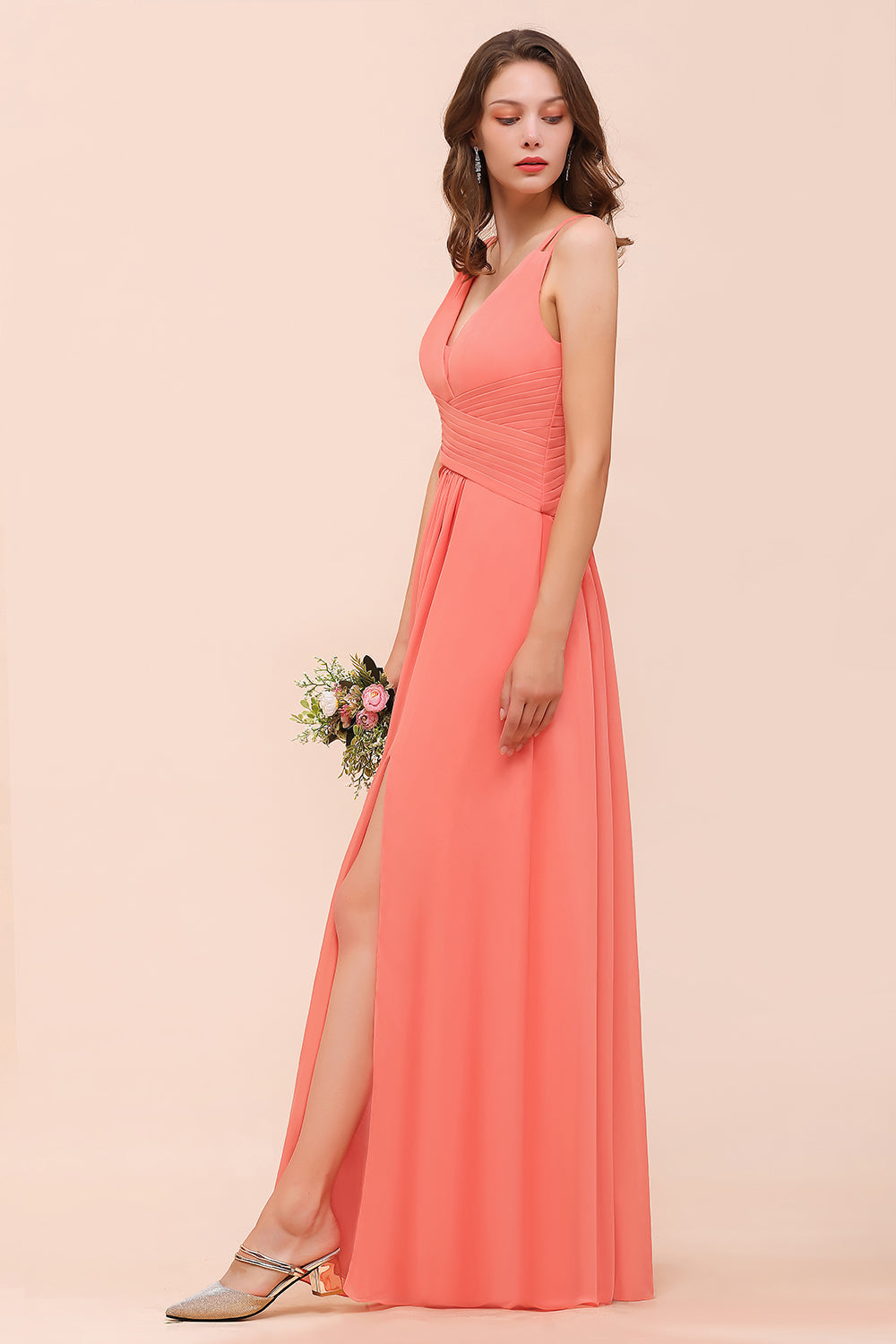 Suchen Sie Schlichte Brautjungfernkleider Lang online bei babyonlinedress.de. Coral Brautjungfernkleid Günstig für Sie zur Hochzeit gehen.