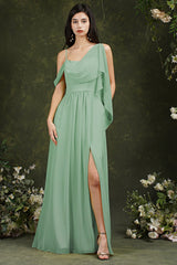 Bmbridal Bridesmaid Dress Side Split Long Chiffon