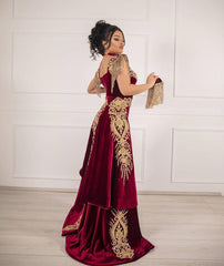 Suchen Sie Weinrot Velvet Abendkleider Lang Günstig online bei Thekleid.de. Abiballkleider mit Spitze für Sie zum abiball gehen.