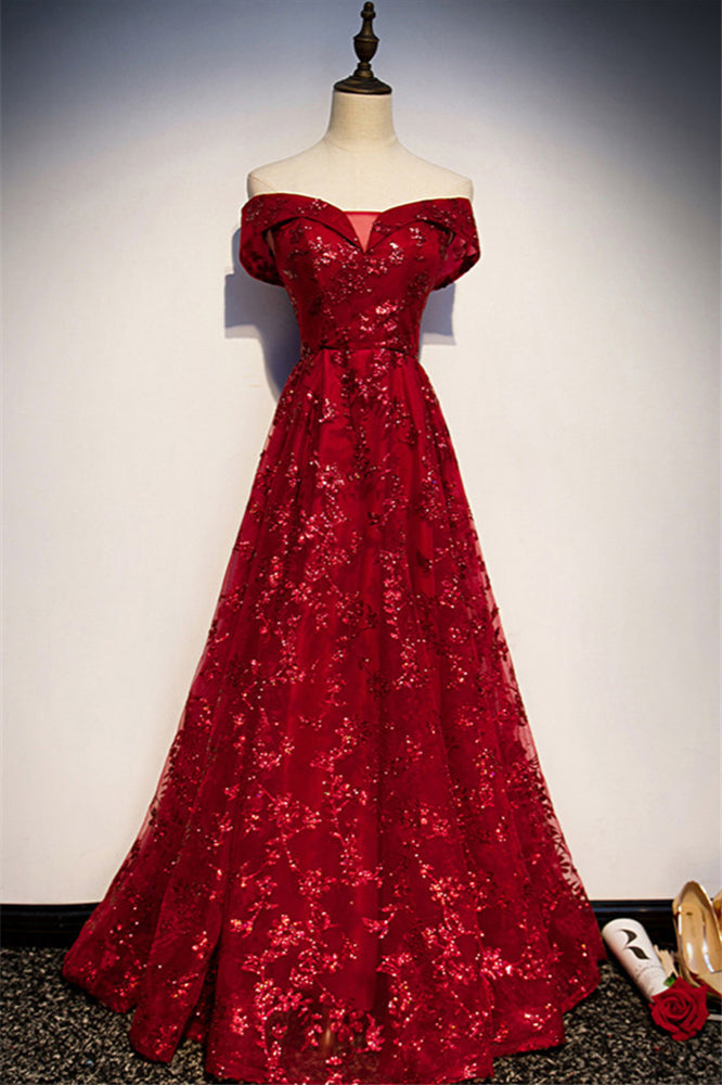 Laden Sie das Bild in den Galerie-Viewer, Finden sie Abendkleider Lang Glitzer online bei Thekleid.de.Rote Abiballkleider Günstig für Sie nach maß zum abiball gehen.
