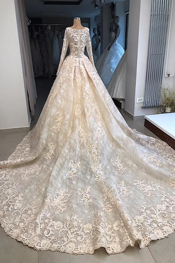 Kaufen Sie Vintage Hochzeitskleid Mit Spitze online mit günstigen preis. Brautkleid Mit Ärmel Online für Sie zur Hochzeit bei babyonlinedress.de.