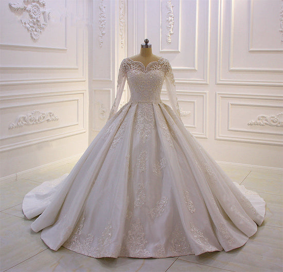 Kaufen Sie bei babyonlinedress.de Brautkleider Mit Ärmel online. Hochzeitskleider A Linie Spitze für Sie zur Hochzeit gehen.