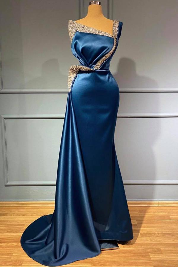 Suchen Sie Blaues Abendkleid Lang Günstig online bei Thekleid.de. Abiballkleider mit Glitzer für Sie zum abiball gehen.