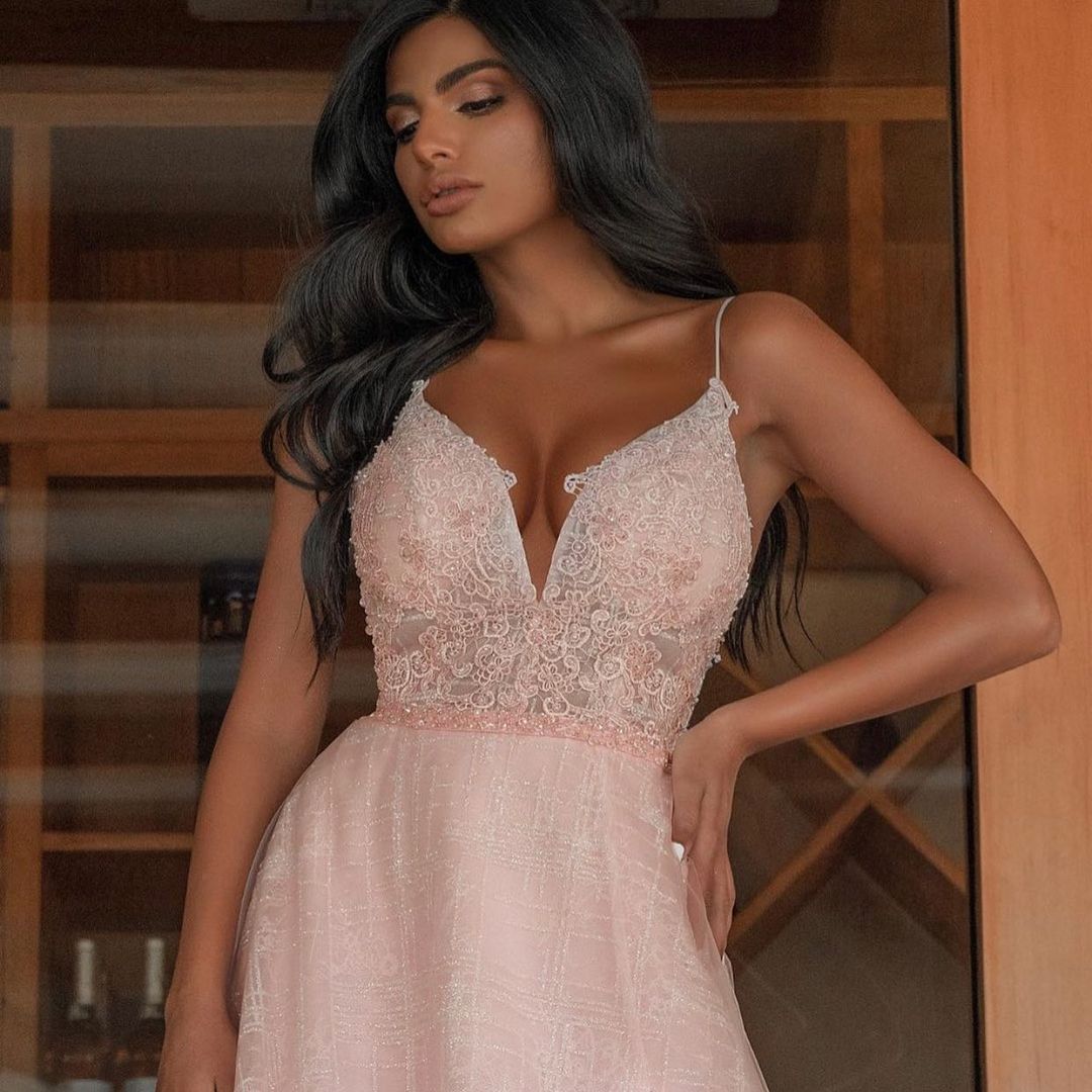 Finden Sie Abendkleid lang Rosa online bei Thekleid.de. Abiballkleider mit Glitzer mit hocher qualität bekommen.