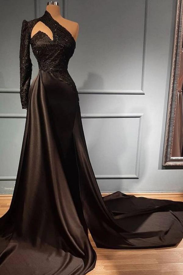 Finden Sie Elegante Abendkleider Lang Schwarz online bei Thekleid.de. Abiballkleider mit Ärmel für Sie nach maß zum abiball gehen.