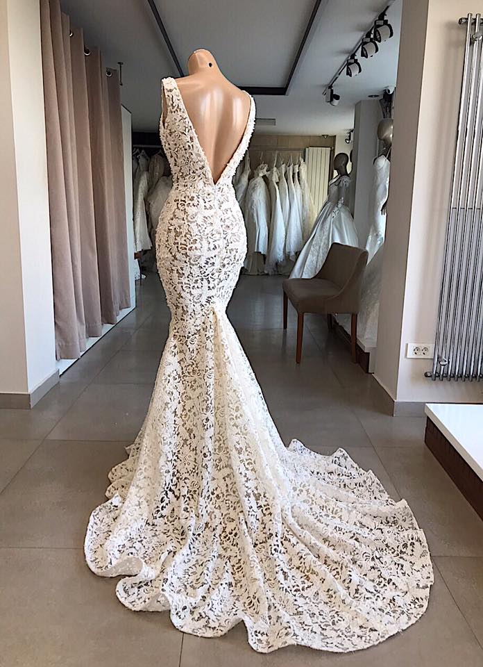 Kaufen Sie Elegante Brautkleid Spitze Meerjungfrau online bei babyonlinedress.de. Hochzeitskleid Günstig Online für Sie zur Hochzeit.