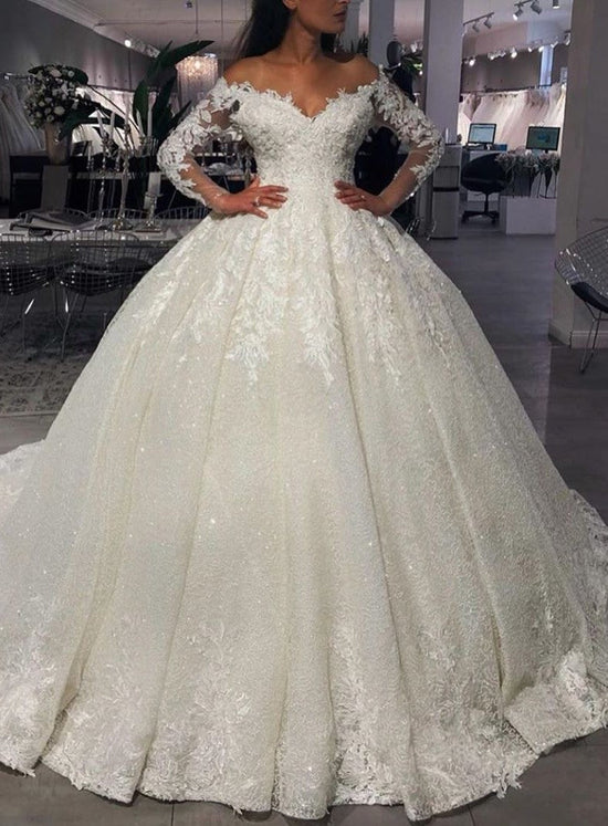 Bestellen Sie Luxus Brautkleider Prinzessin Mit Glitzer online bei babyonlinedress.de. Hochzeitskleider Mit Ärmel für Sie nach Maß online mit hocher Qualität bekommen.