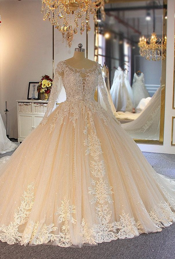 Kaufen Sie Luxus Brautkleider Spitze Ärmel online bei babyonlinedress.de. Hochzeitskleider A Linie Online für Sie mit hocher Qualität online