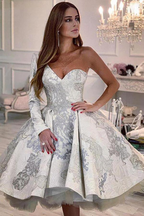 Suchen Sie Schöne Brautkleider Kurz Mit Ärmel online bei babyonlinedress.de. Hochzeitskleider A linie Spitze für Sie zur hochzeit gehen.