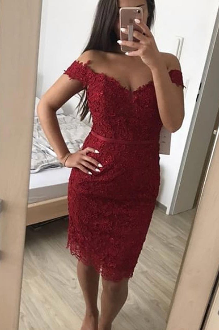 Kaufen Sie Elegante Rote Cocktailkleider Spitze online bei Thekleid.de. Kurze Abiballkleider Online für sie zum Abiball gehen.