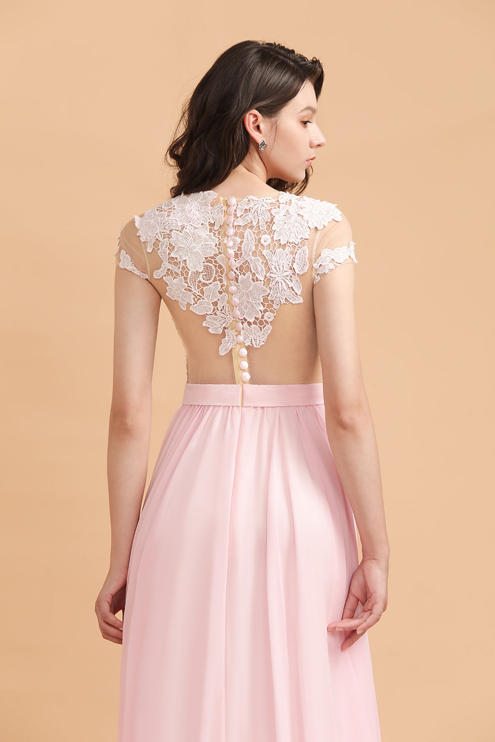 Babyonlinedress.de bietet Große auswahl von Elegante Brautjungfernkleider Lang Rosa aus Chiffon. Günstige Hochzeitsgäste Kleider für Sie zur Hochzeit gehen.