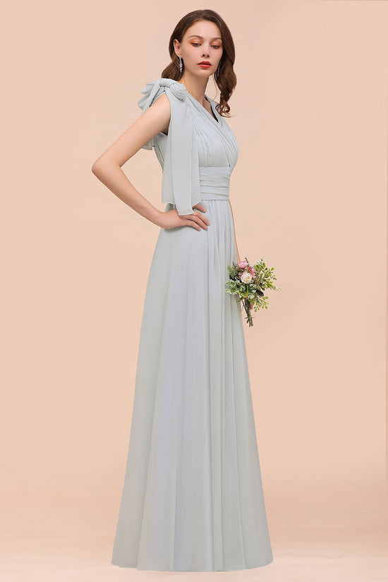 Finden Sie bei babyonlinedress.de Silber Brautjungfernkleider Lang Günstig online. Kleider Für Brautjungfern maß geschneidert bekommen.