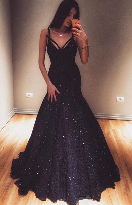 Hier können Sie Schöne Abendkleider Günstig mit Hocher Qualität bei Thekleid.de. Abendkleid Schwarz Lang für Sie zum abiball gehen.