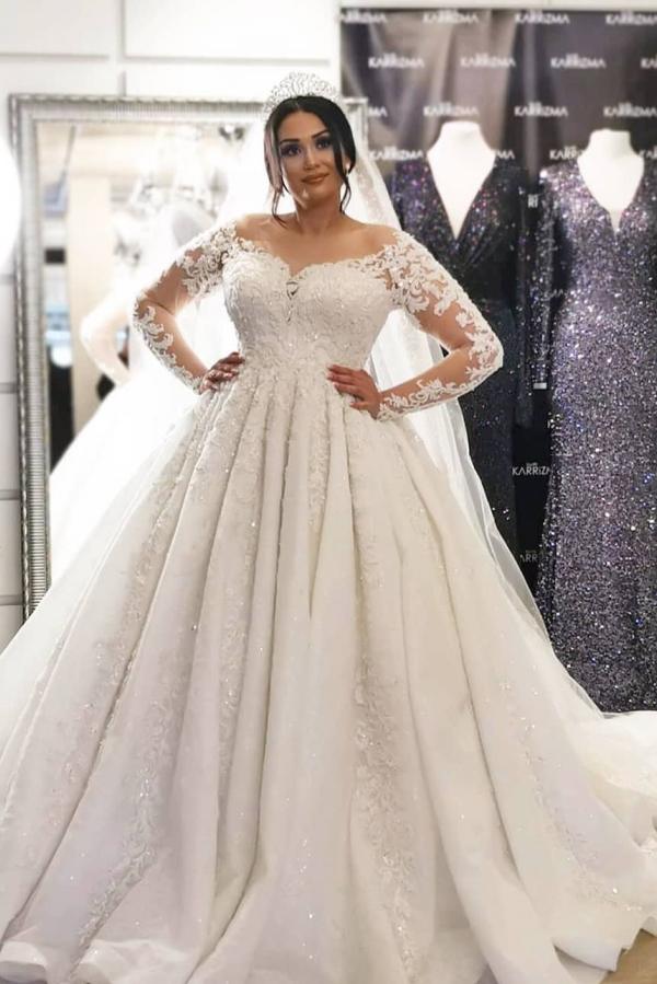 Finden Sie Brautkleider Große Größe online bei babyonlinedress.de. Hochzeitskleider Spitze Mit Ärmel maß geschneidert kaufen.